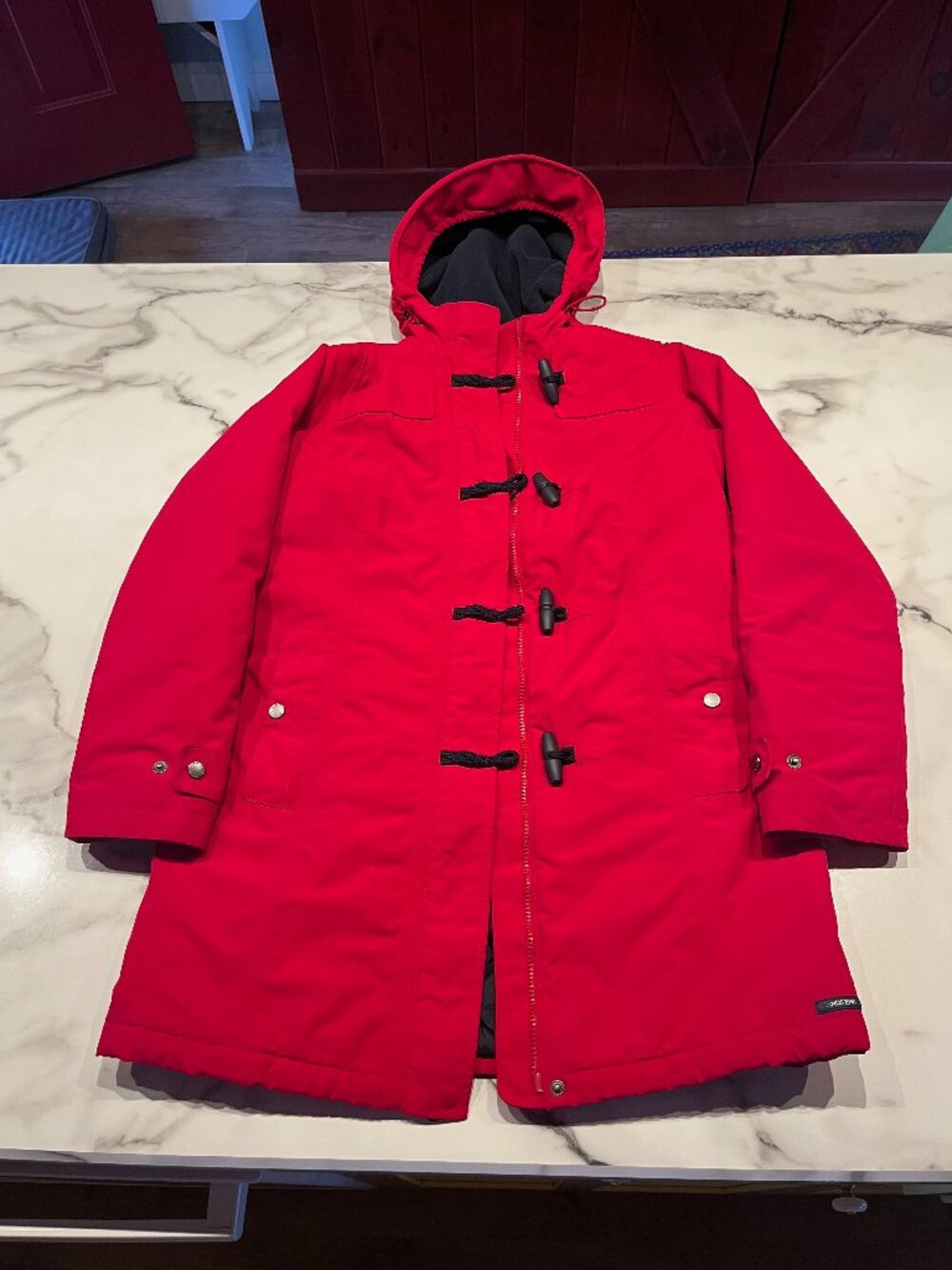 Lands' End Women's Squall Duffle Toggle Parka Jacket - Small